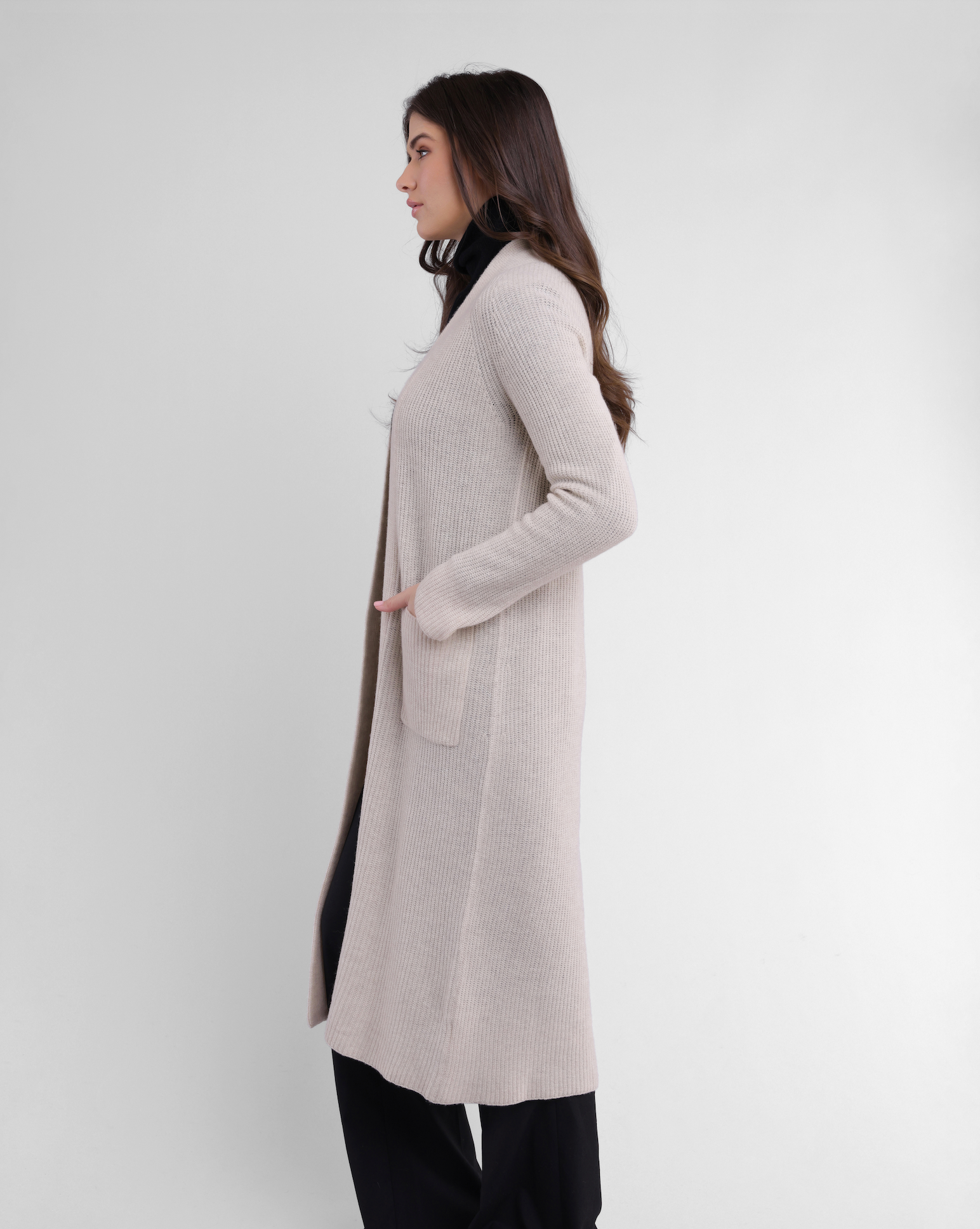 Merino Celine Long Shaker Cardigan